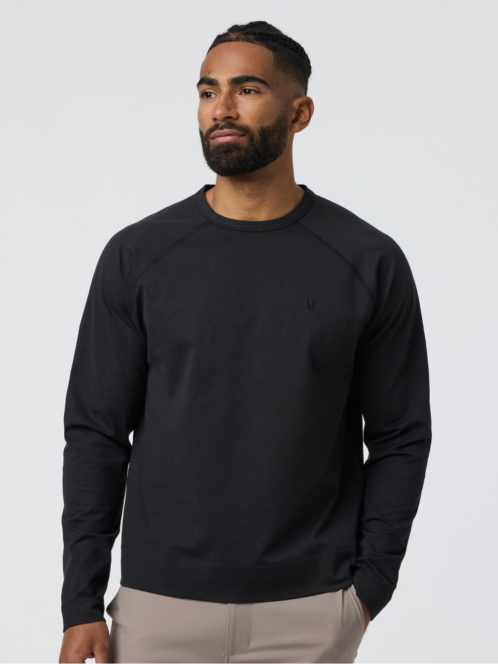VUORI Men's Coronado Crewneck Sweatshirt - Black Medium - Picture 3 of 14
